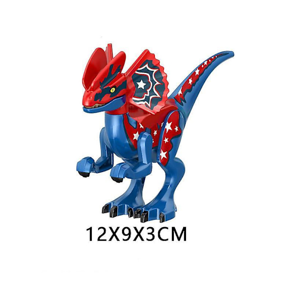 8pcs Dinosaur Assembled Building Blocks