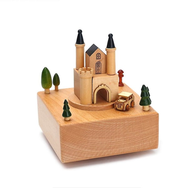 Ballet Music Box Carousel Musical Boxes Wooden Music Box Wood Crafts Green