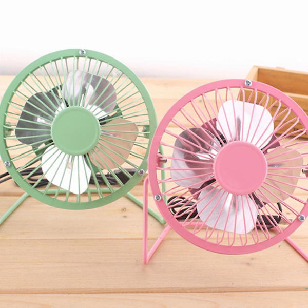 Regenboghorn USB computer speed fan mini for the desk with on / off switch, fans, desk fans, USB fans, turbo fan 4"/6" Blue 4 Inch