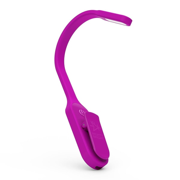 Mighty Bright Recharge 2 LED Clip On Book Light Rechargable With Micro USB Cable Provided, Various Colours Purple