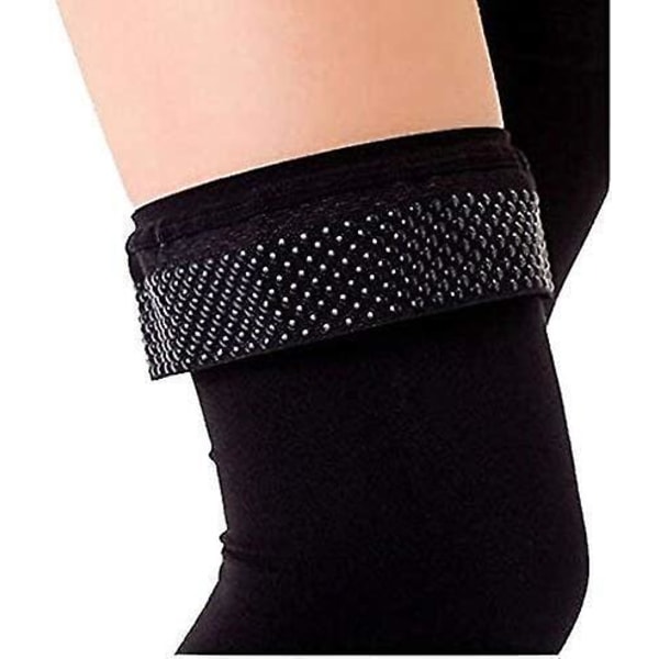 Thigh High Compression Stocking Footless, 20-30mmhg Compression Socks With Silicon 20 30mmhg Footless Black X Large