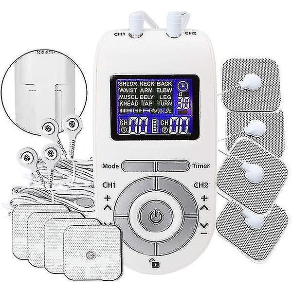 Two-channel  12-mode Muscle Stimulator With 8 Electrode Pads