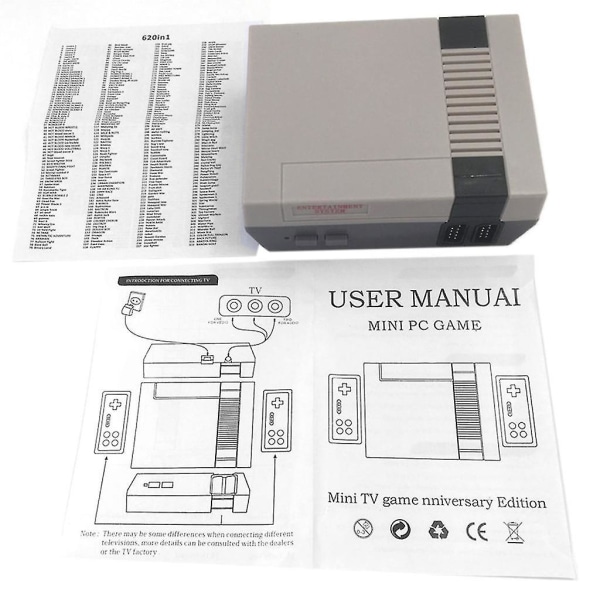 Mini Classic Retro Tv Game Console Entertainment System Built-in 620 G