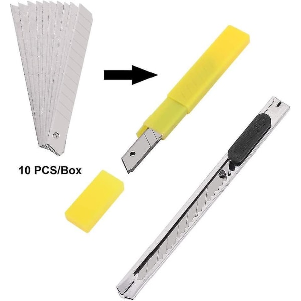Window Tint Tools Kit, 9 Pcs Protective Film Car Vinyl Wrapping Tint Installing Tool Including Window Squeegee,scraper And Blades1set
