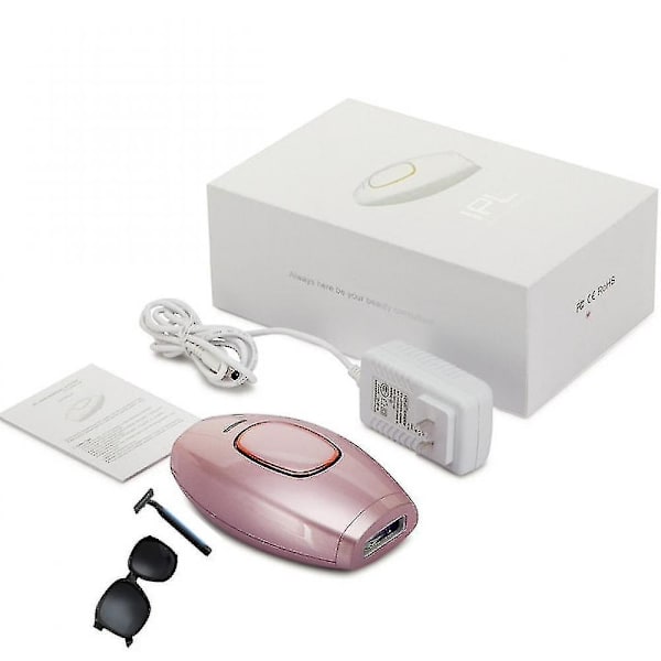 Ipl Hair Removal Laser Hair Removal Device 300000 Flash Shaving And Hair Removal, Permanent Hair Removal Device Female Painless Light Hair pink