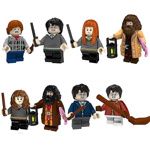 8 stk. Harry Potter Byggeklodser Minifigur Børns Pædagogiske Samlede Byggeklodslegetøj