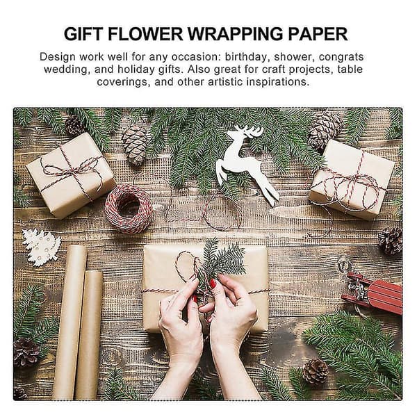 80 Sheets Gift Box Liner Paper Bouquet Wrapping Papers 8 Styles Packaging Papers