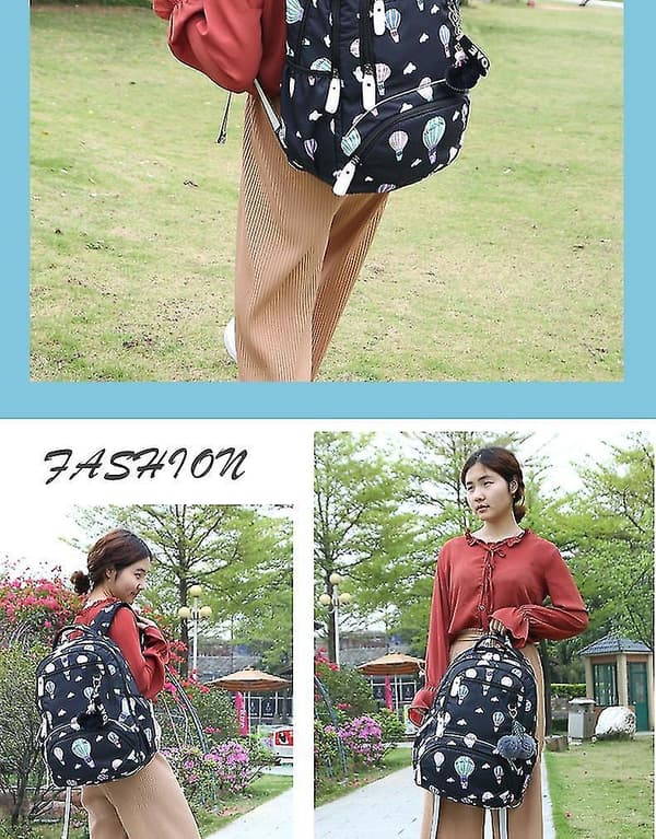 Student School Backpack Printed Waterproof Bagpack Primary School Book Color  B