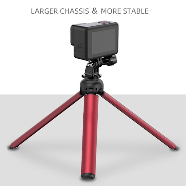 17cm Mini Tripod Sports Kamera Beslag Tilbehør Til Gopro 9 Pocket 2 Om4 Red