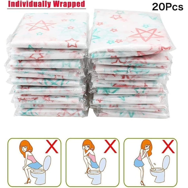 20 Pack Large Size Potty Seat Cover Potty Protectors Disposable Toilet Seat Cover Waterproof Lh-1