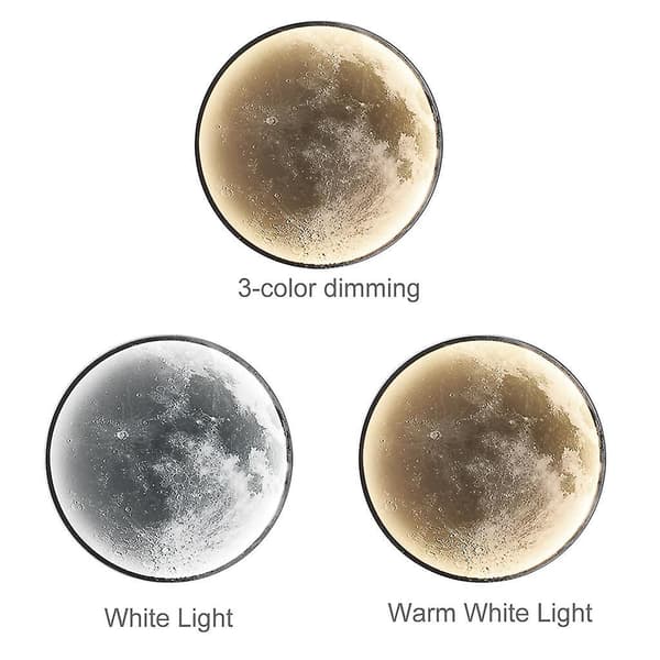 Moon Wall Lamps Modern Led Lights Wall Decor Mural Lighting Decoration Lights Warm White