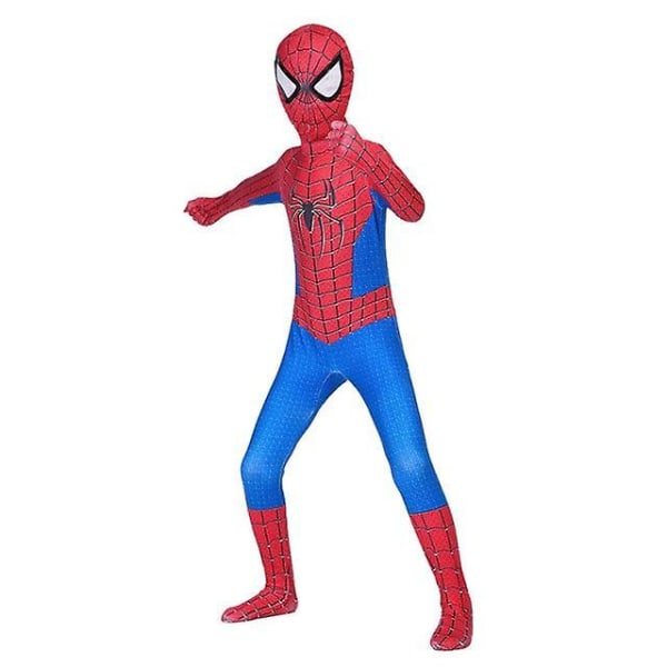 Spiderman Costume Bodysuit For Kids Spandex Halloween Cosplay Jumpsuit 3d Style 180cm