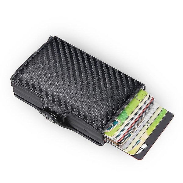 Top Quality Rfid Wallet Men Money Bag Mini Purse Male Aluminium Card W Carbon Fiber