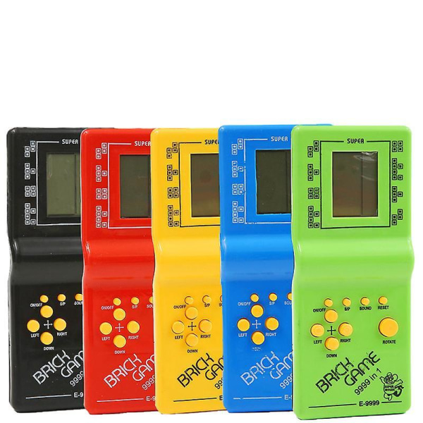 Yellow-classic Handheld Tetris Game Console