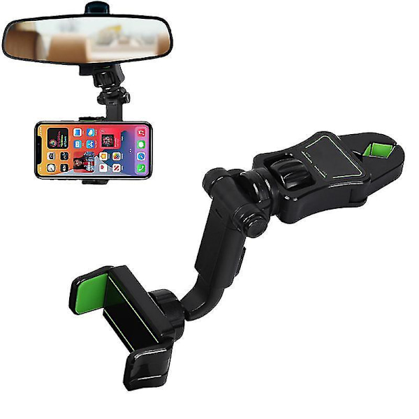 Car Mobile Phone Holder Rearview Mirror Mobile Phone Holder Ar Navigation Universal Car Headrest Mobile Phone Holder green