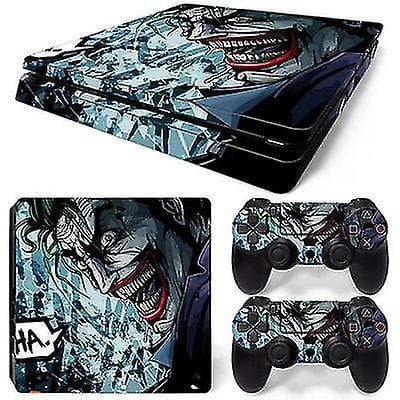 Ps4 Slim Console And Controllers Skin Sticker - Joker
