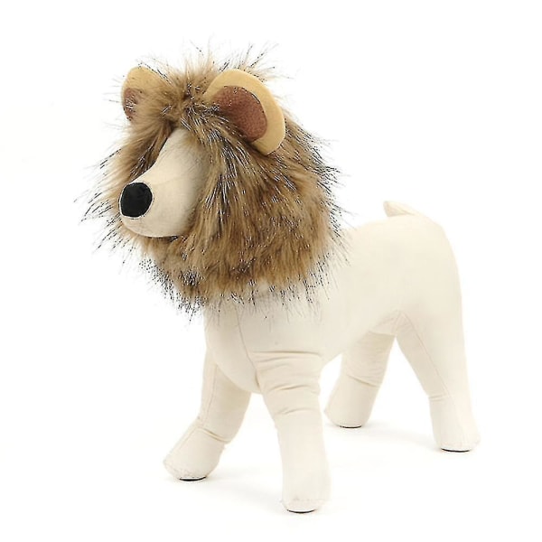Funny Clothes For Cats Lion Mane Cat Costume Lion Wig Cap For Christmas Pet Halloween Costumes M