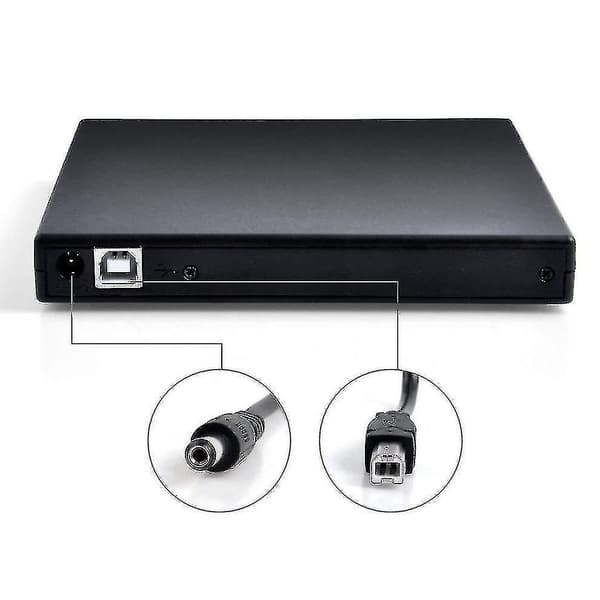 Usb 2.0 Ekstern Cd/dvd Afspiller (sort)