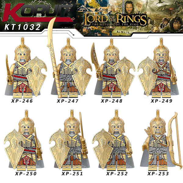 Medieval Lord Of The Rings Series Elf Guard Warrior Shooter Assembled Building Block Minifigures Elf Guard Warrior