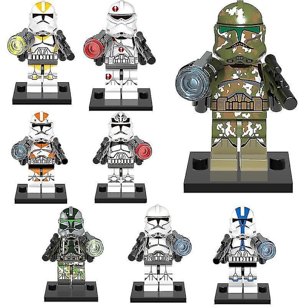 8pcs/set Star Wars Building Block Figurine Toys