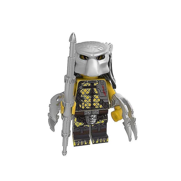 8pc Predator Alien Assembled Building Block Minifigures Educational Children's Toy