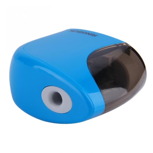 Automatic Blue/red Electric Battery Pencil Sharpener For Office School Use Blue