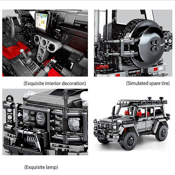 Teknisk By Offroad Bilmodell Byggeklosser Lastebil SUV Leker Kjøretøyklosser Barn For Barn Gutter Gaver 1852 stk