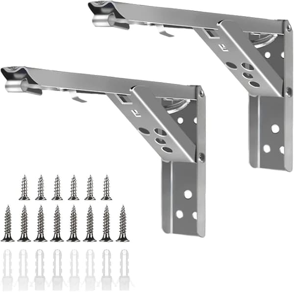 Folding Console Shelf Brackets Heavy Duty Stainless Steel Folding Bracket Folding Console Table Space Saving Folding Shelf For Benches Shelves Shelf B