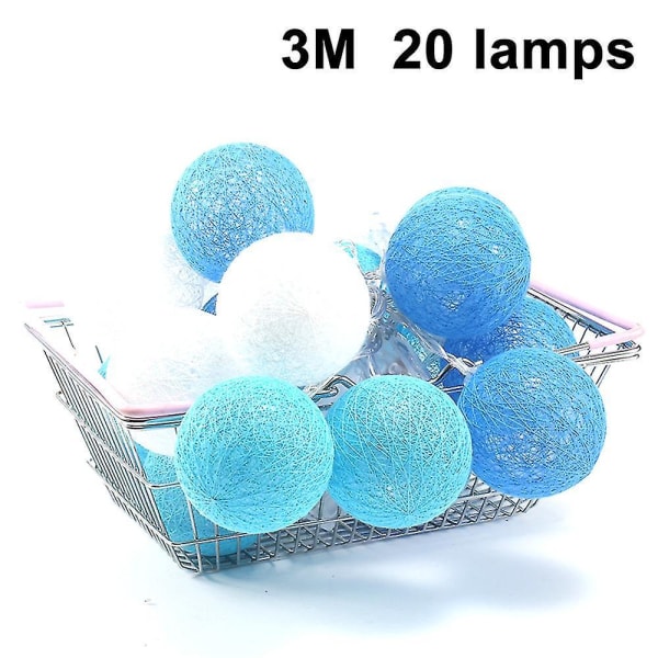 Cotton Ball Fairy Lights Led Battery Operated String Fairy Light style 5
