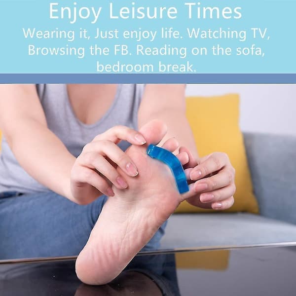 Tåskillere for neglelakk, tådelere for å lindre ortopedisk hallux valgus, 2 par