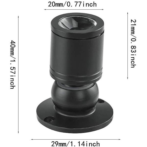 Mini LED Downlight 1w Mini Indbygget Loft Indbygget Spotlight Med Driver 100-265v Ac Til Hjem/smykkeskab/stue, 10 stk (sølv, koldt lys) black cold light