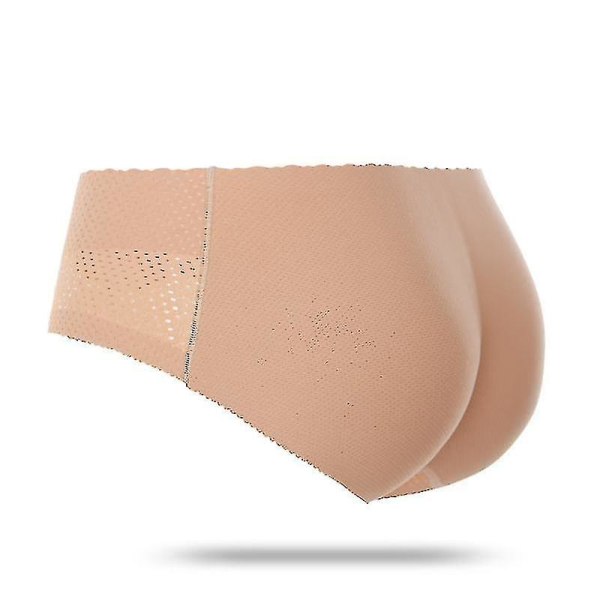 Women Padded Push Up Panties Butt Lifter Shaper Fake Ass Low waist 139beige S