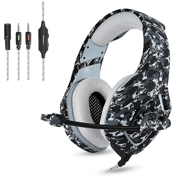 Stereo Pc Gaming Headset With Noise Canceling Mic For Ps4 Ps5 Xbox Series K1-B