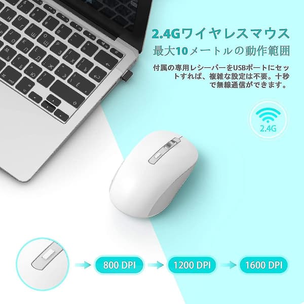Bluetooth Mus, 2.4g Trådløs Bluetooth Mus Dobbel Modus (bluetooth 5.0/3.0+usb), Datamus For