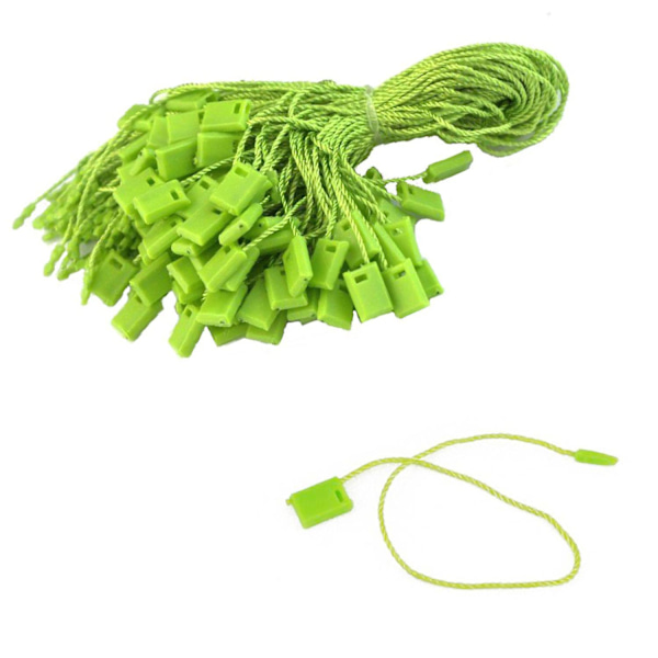 100pcs Nylon String Hang Tag Fasteners Green 100 pcs