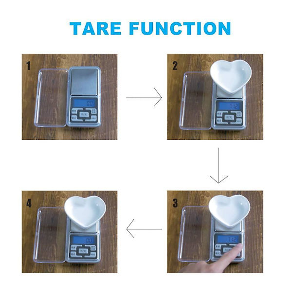 Digital Pocket Scale 500g 0.01g Multifunctional Mini Food Scale, Jewelry Scale, Tare Function, For Kitchen, Cafe
