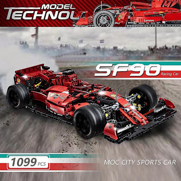 Ekspert Berømt Sportsvogn Simulation Racerbil Model Byggeklodser Kreative Billegetøj Børn Julegaver Drenge Gaver 1100 stk