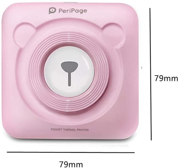 Portable Smart Photo Printer  For Ios & Android Phone Pink