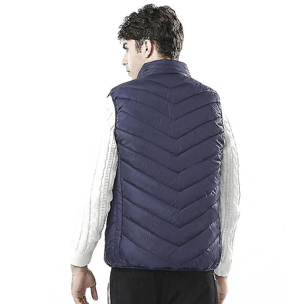 Oppgradert Varm Vest For Kvinner Menn, Smart Elektrisk Varmevest Oppladbar XXL