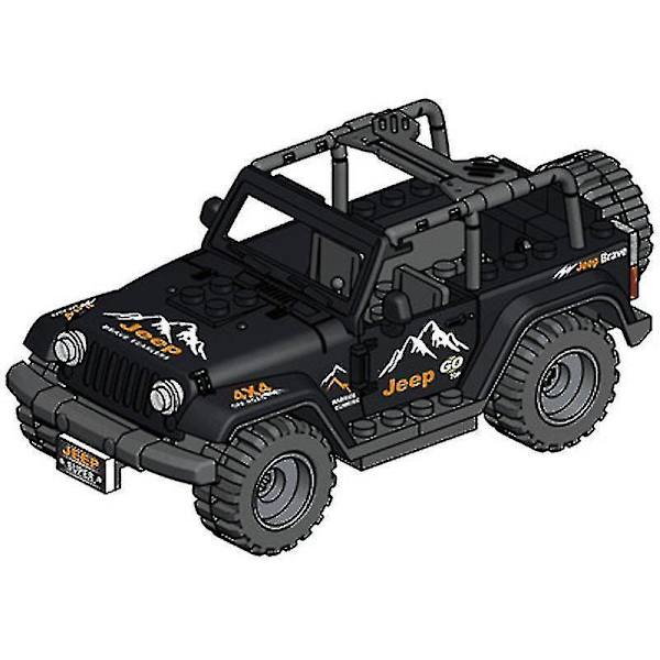Building Block Series Black Special Police Off-road Vehicle Suit Small Particles Assembled Minifigure Toy