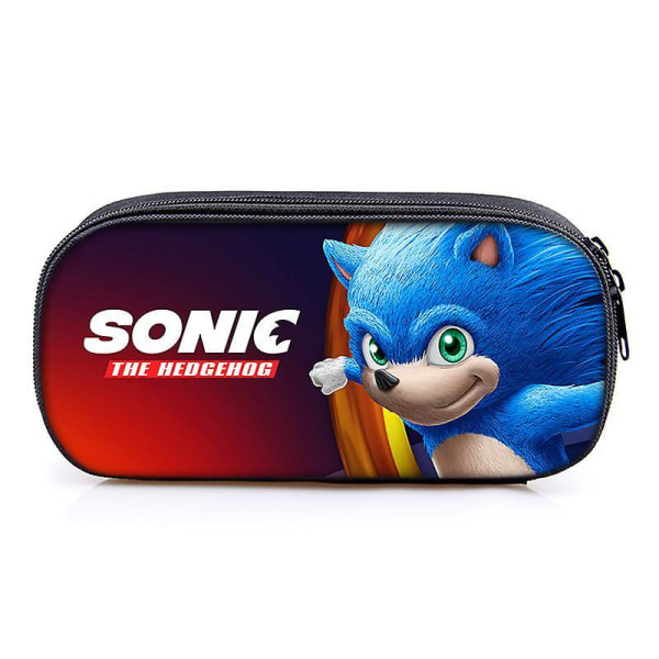 Sonic The Hedgehog Kids Pencil Case Pen Bag Pouch Stationary Organizer Case 15