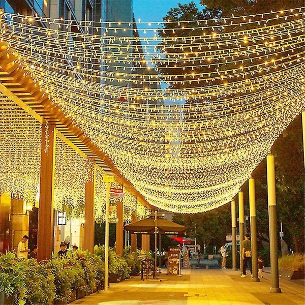 Led String Garland 20/100m Wedding Fairy Light Chain Outdoor Waterproof Garden Birthday Party Home Holiday Decoration