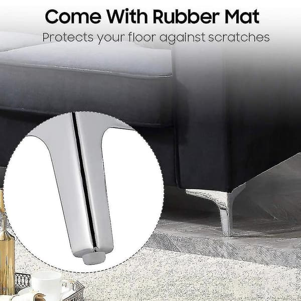 4 Pakning Metall Møbel Sofa Ben Moderne Stil DIY Møbelføtter 17CM