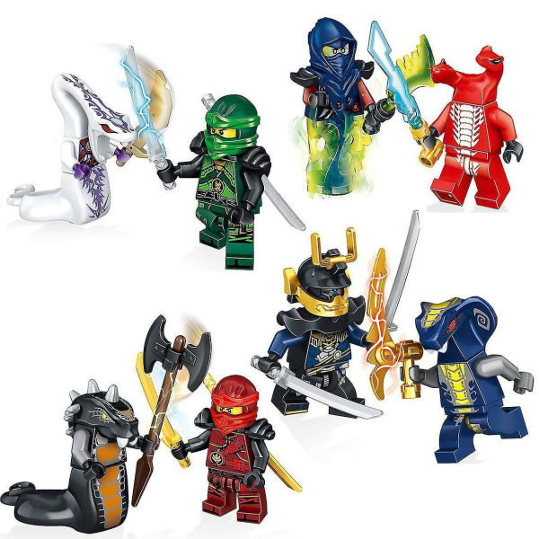 24 Pack Ninja Minifigures Set Kids Toys Action Figure Shinobi Mini Figures Birthday Party Gifts For Adults And Children Boys Girls