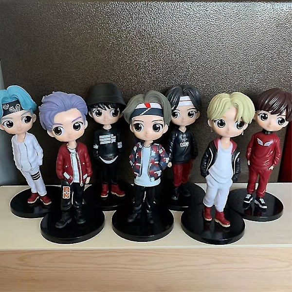 Anime Bts Series Figure Adorable Pvc Model Collection Action Figure Toys For 7 Models
