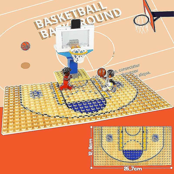 Fangnuonbabasketball Court Building Blocks Estrella Jordan Kobe Minifigurapuppet Decorative Blocks