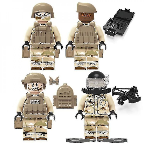Navy Seals 12 Sotilassarjan Rakennuspalikat Aseilla, Poikien Rakennuspalikat