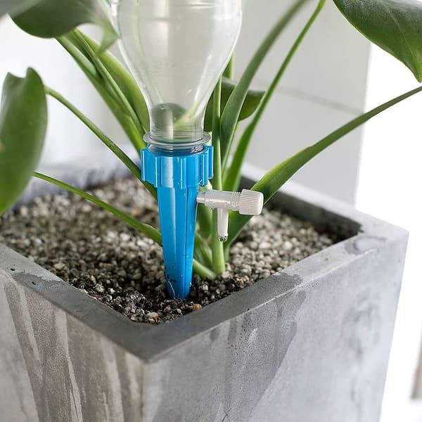 Self Watering Spikes 12pack Slow Release Control Valve Switch Automatic Watering Devicesadjustable Plant Watering Devices For Outdoor And Vacation Pla
