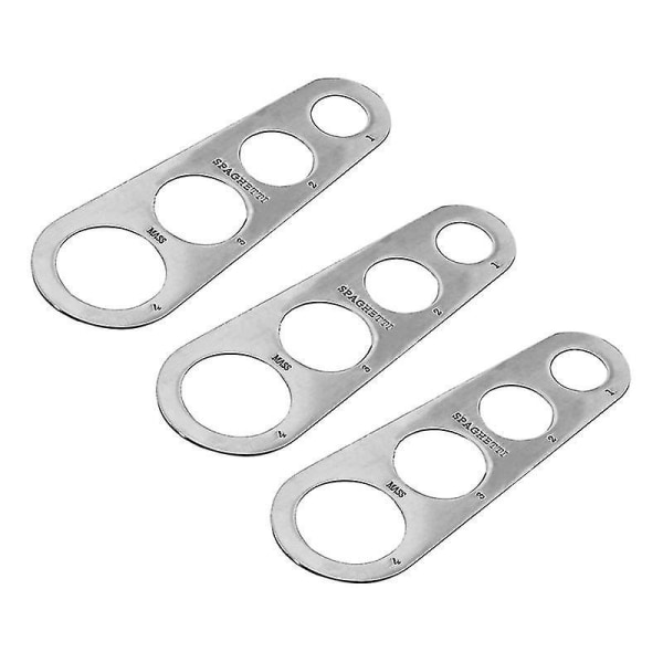 Spaghetti Measure Tool Pasta Portion Control Gadgets Professional Pasta Measuring Tool With 4 Serving Portion Stainless Steel 3pcs