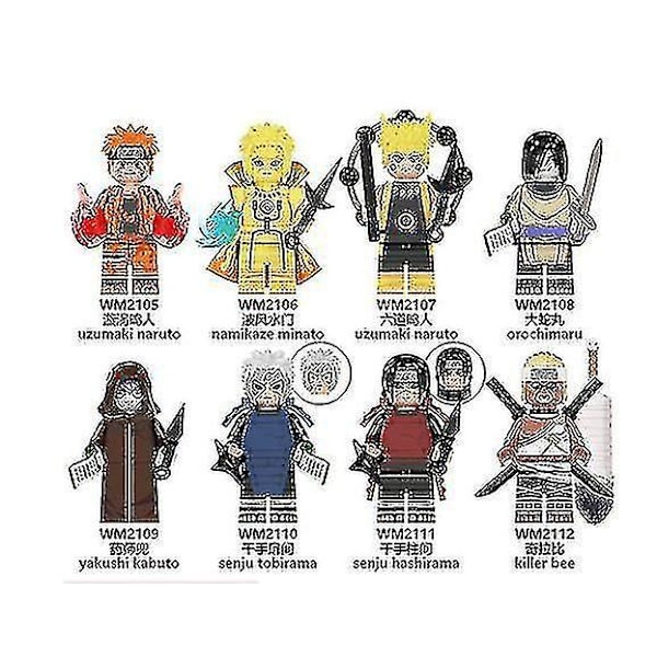 Naruto Series Naruto Building Blocks Minifigure Children Assembling Toys.